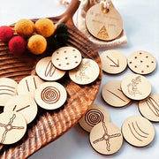 Wooden Leaf Shaped Display Tray