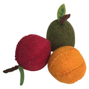 Felt Fruit set of 3 - Apple, Pear, Orange