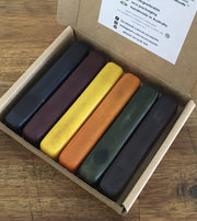 Eco Crayons Sticks - 6 Colour Box Set: 100% Natural Plant Based Crayons
